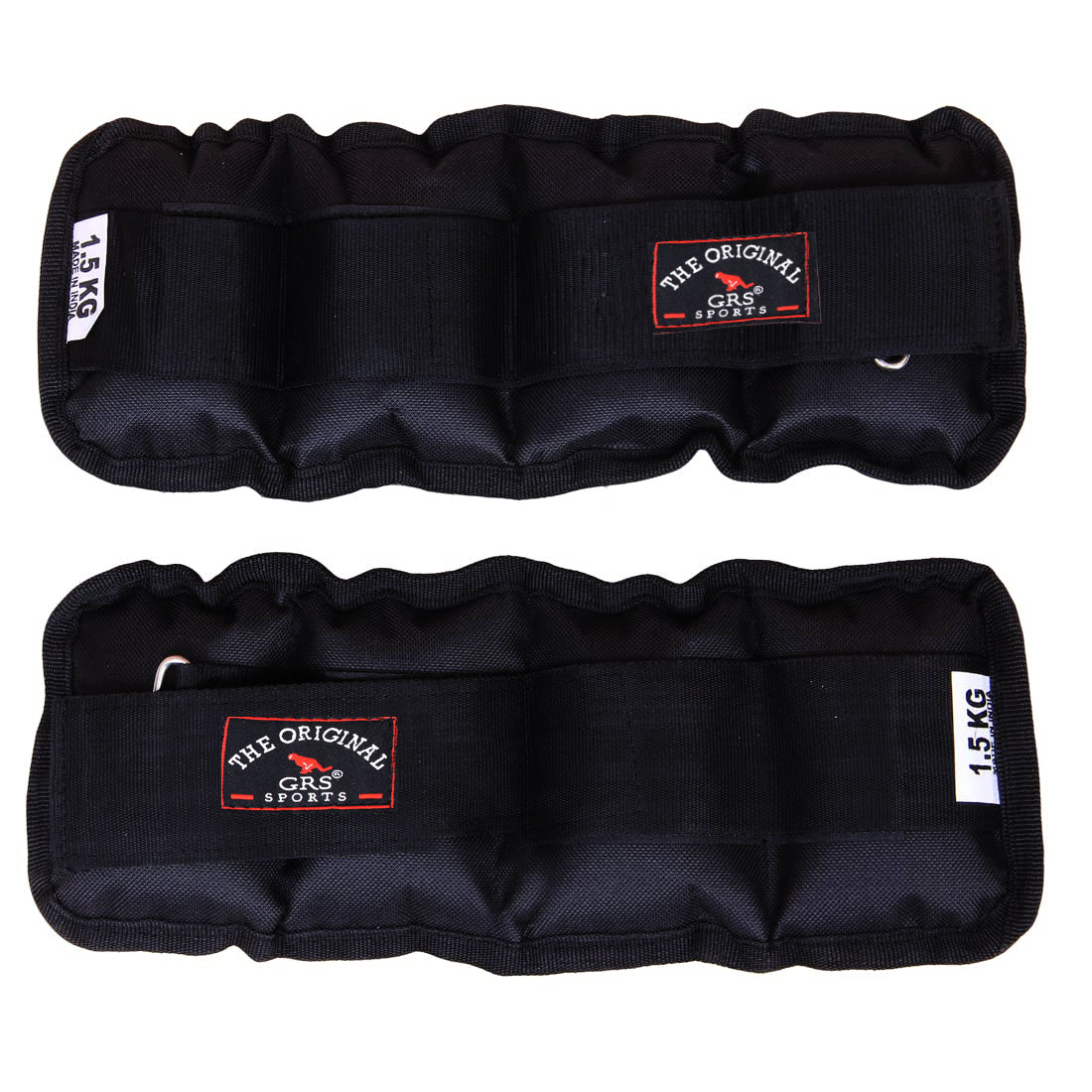 GRS Wrist/Ankle Weights 3 kg (1.5 kg Each x 2 pc), rubber, black