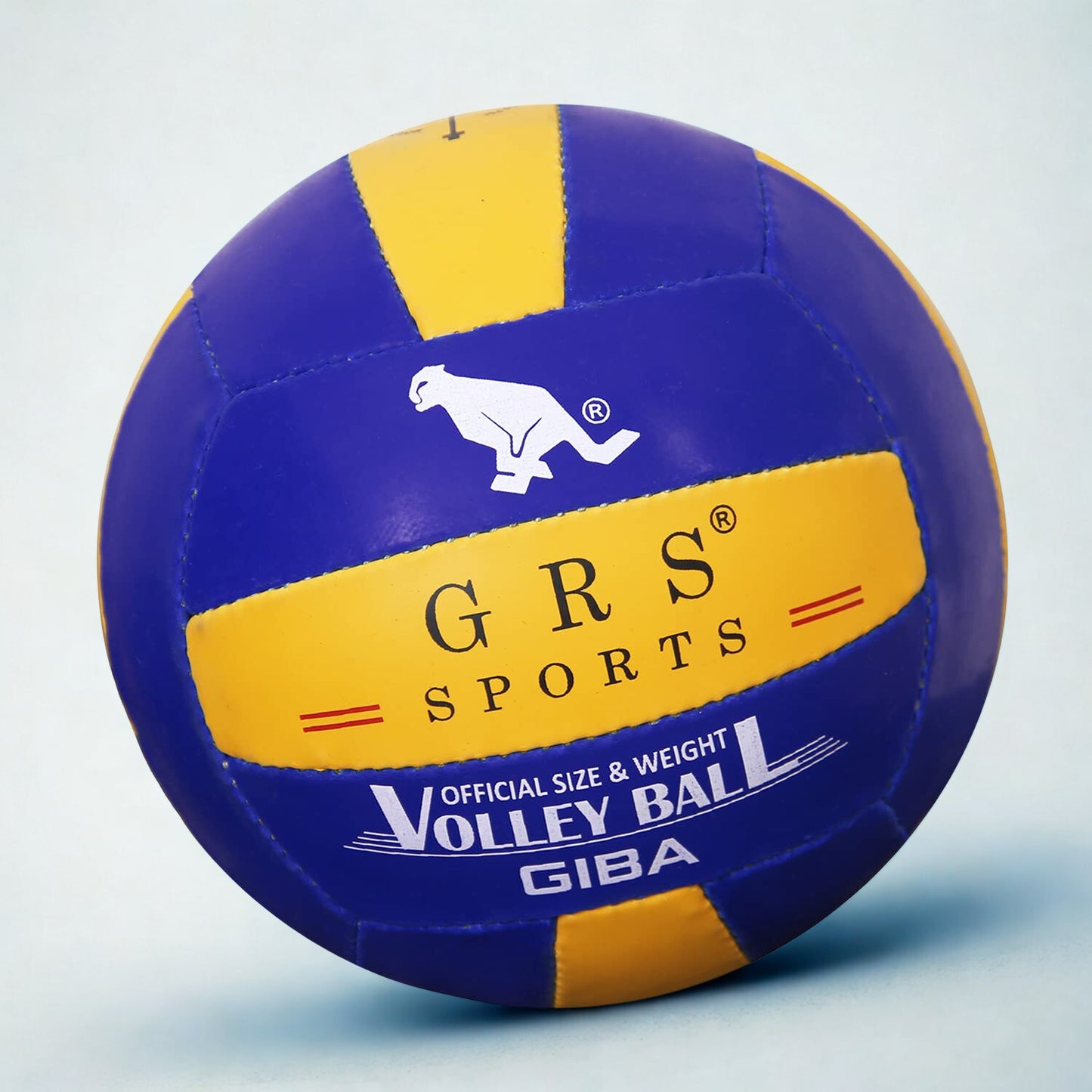 GRS Hand Stiched Rubber VOLLYBALL Size-4 (Multicolour, Ball+ Free AIR Pump, Volleyball)