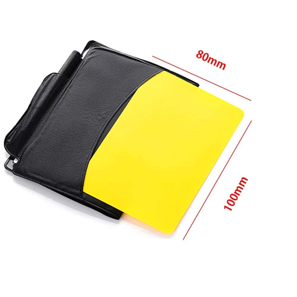 GRS Football Referee Cards Scorebook for Soccer Football - Contains Yellow Red Cards, Scorebook and 5 Score Card