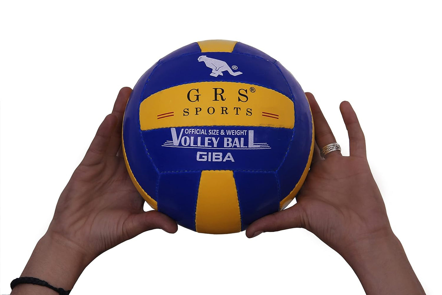 GRS® Hand Stiched Rubber VOLLYBALL Size-4 (Multicolour) (Ball)
