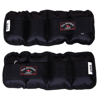 GRS® Wrist/Ankle Weights 4 kg (2 kg Each x 2 pc), rubber, black