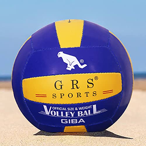GRS® Hand Stiched Rubber VOLLYBALL Size-4 (Multicolour) (Ball)