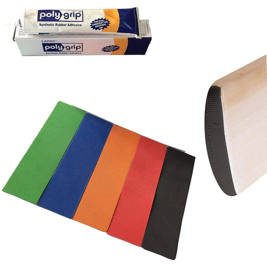 GRS Circ 5 Pcs Toe Guards and Stong Gum to Protect Your Bats Toe and for Repair ( Size Universal can be Used on Every Bats) Multicolor